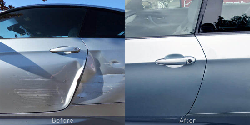 Both Left Doors Dent Paint